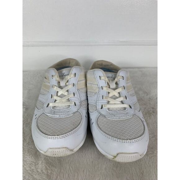 Skechers Womens Slip-On Relaxed Fit Memory Foam White Mule Sneakers Size 6 - Picture 2 of 9